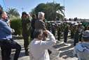 حضور دانشگاهیان دانشگاه علوم و فنون دریایی خرمشهر در مراسم استقبال از ۸۵ شهید دفاع مقدس