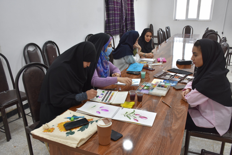 دومین کارگاه آموزشی آبرنگ ویژه دانشجویان